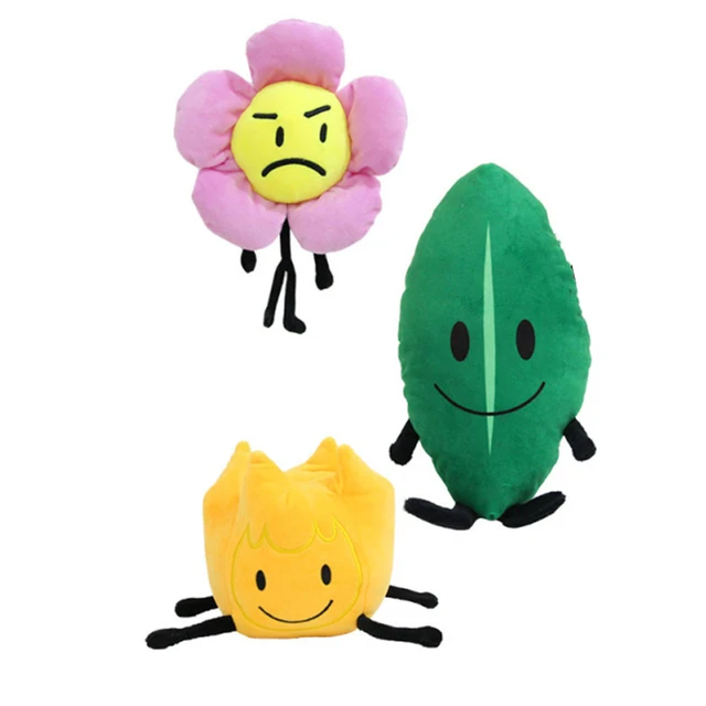 15-30CM Battle for Dream Island Plush Toy Leafy Plushie Cosplay Decoration Soft Stuffed Leafy Firey Pillow Doll for Kids