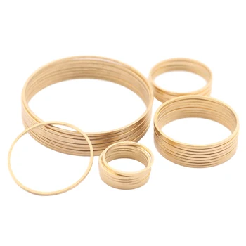 원시 황동 귀걸이 매력 원형 반지 라운드 후프 커넥터 드림 캐처 링크 O 링 보석 만들기 DIY 귀걸이 결과, 30 개