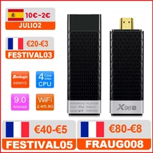 ТВ-приставка VONTAR X96S X96 Stick 4K TV Stick Mini Android 9 4 ГБ 32 ГБ Amlogic S905Y2 четырехъядерный Wifi BT 1080P 4K TV Dongle