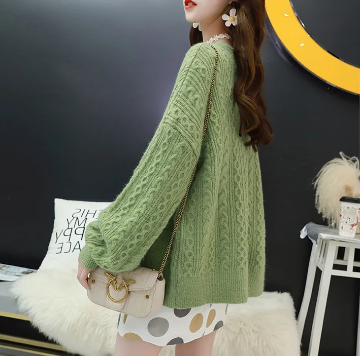 Hart print gebreide vrouwen Enkele breasted vrouwelijke trui vest Herfst winter oversized vest jumper V-Neck Cardigans Solid
