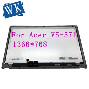 

with frame 15.6" LCD Touch Screen Digitizer Assembly B156XTN03.1 For Acer Aspire V5-571 V5-571P V5-571PG touch can not work