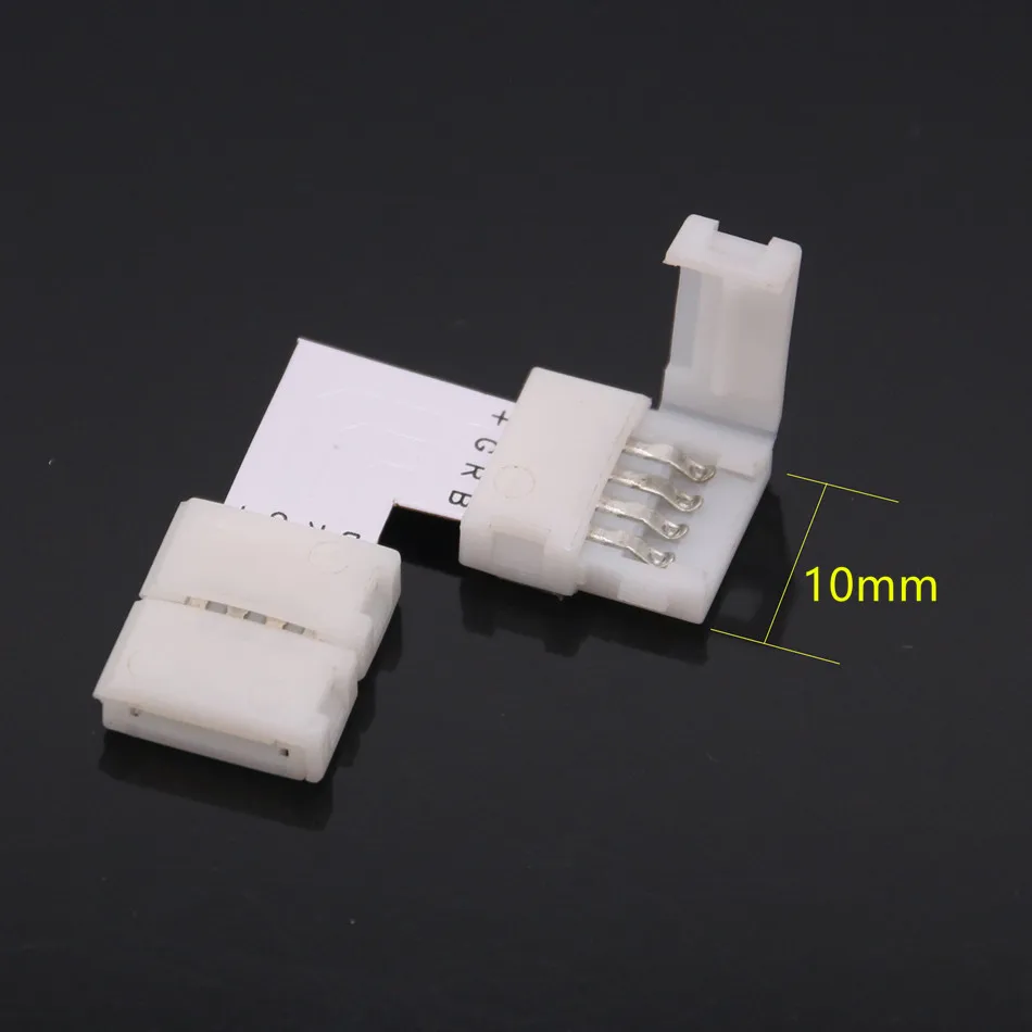 10 шт. разъем для светодиодной ленты 4 штырька мм|rgb led strip connector|led connectorstrip connector |