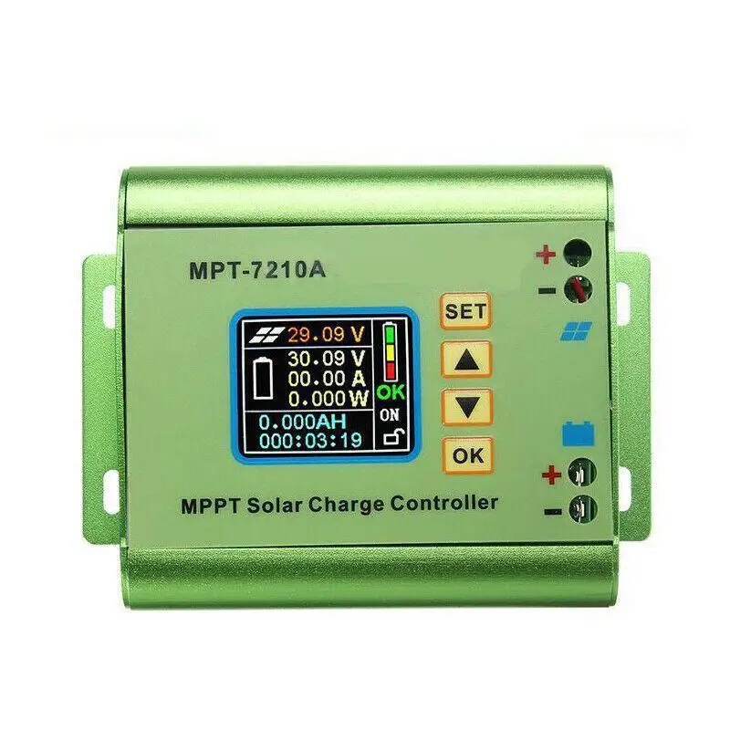 MPT-7210A LCD MPPT Солнечный контроллер зарядки панели из алюминиевого сплава для литиевой батареи 24 V/36 V/48 V/60 V/72 V
