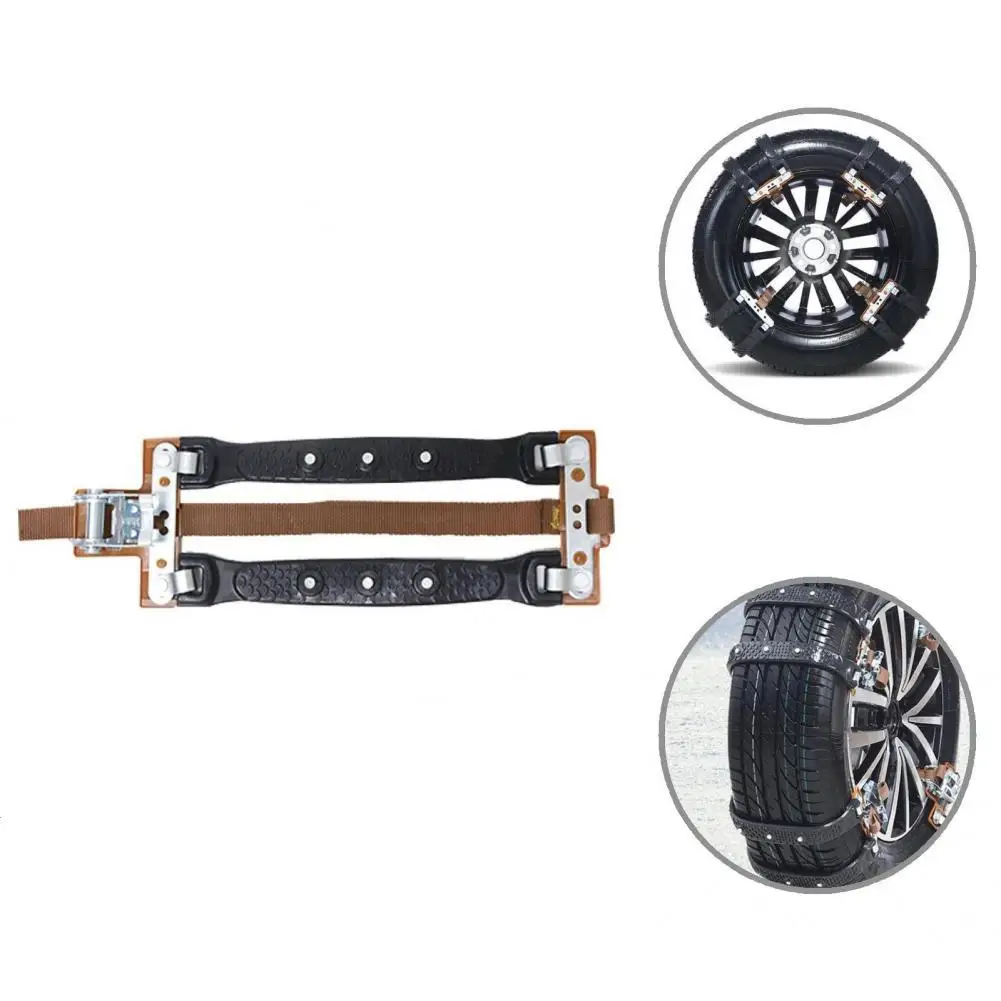 

Цепь для колес, прочная нескользящая цепь, нескользящая, устойчивая к низким температурам, цепочка для тяги снежных шин премиум-класса