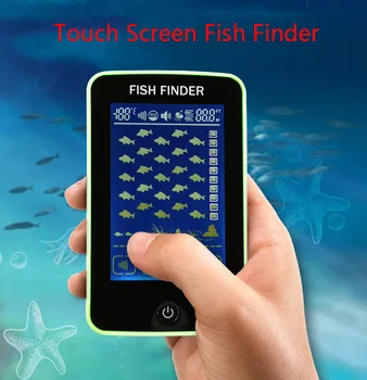 

Color display portable fish finder echo sounder alarm sensor fish finder 0.7-100m fishing echo sounder