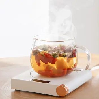 

Mini Heating Coasters USB Charging Warmer LED Display Fast Heater 5 Levels Adjustment Constant Temperature Cup Warmer Mug Mat