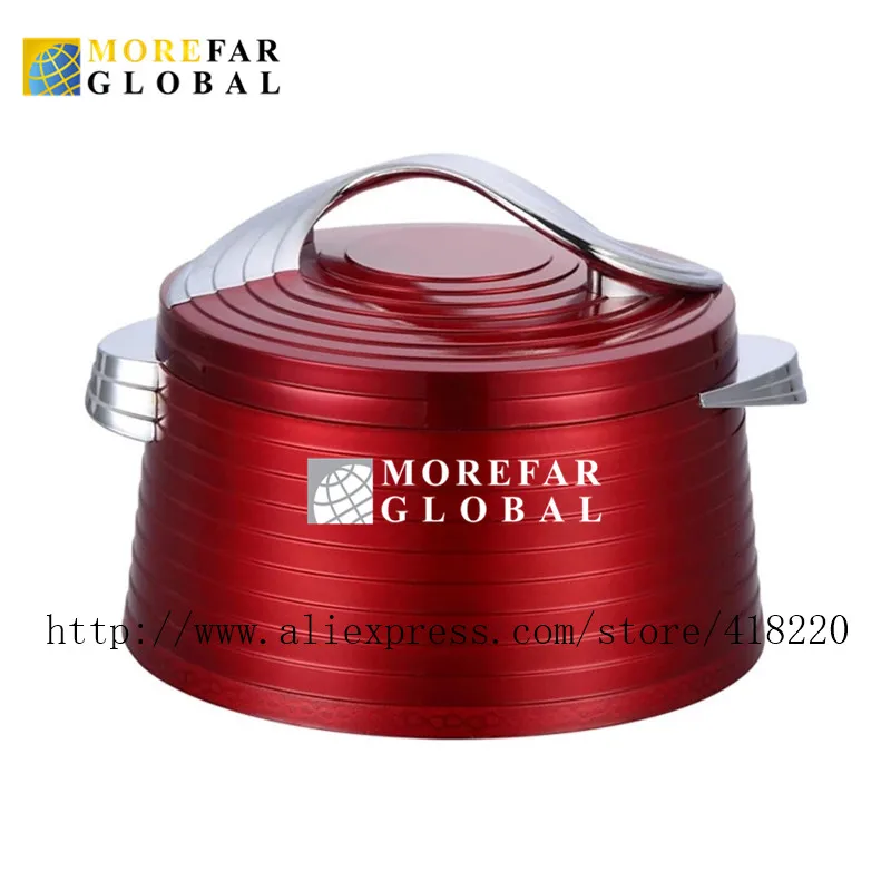 6Pcs/Carton 2/2.5/3L Lunch Box Food Serving Set Large Capacity Food Warmer for Catering Insulated Casserole Dish Bowl Container