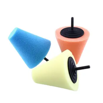 

Burnishing Buffing Polishing Cone Sponge Foam Pad Car Wheel Hub Tool Shank