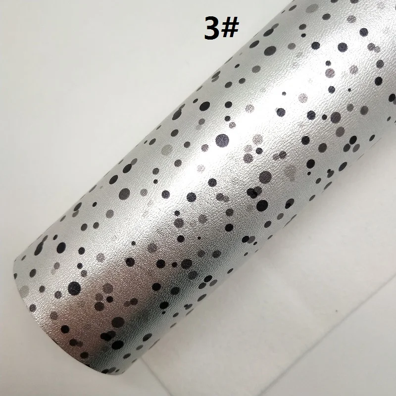 Mini Roll 30x134CM Dots Faux Leather, Snakeflake Felt Roll For Making Bows LEOsyntheticoDIY SK218 - Цвет: 3