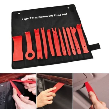 

11pcs Car audio Repair Tool Car Clip rivet fastener door Panel Trim Removal Tool Interior Disassembly Tools Car Pry Removal Tool