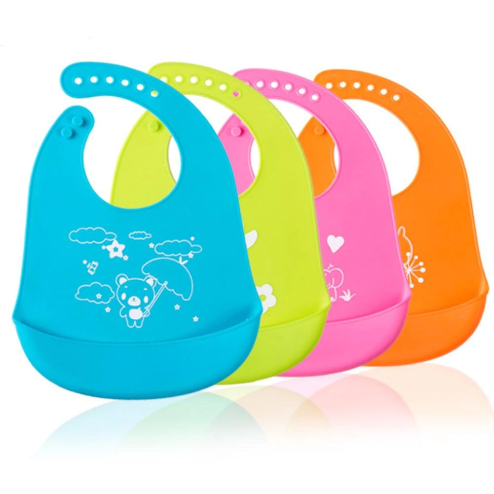Bebe Animal De Bande Dessinee Imprime Bavoir Impermeable Enfants Alimentation Salive Dessin Antipoussiere Tablier Avec Poche Aliexpress