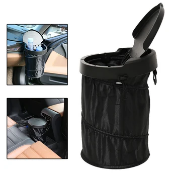 

Folding Car Dustbin Garbage Bag Dust Seat Back Storage Rubbish Bin Box Case Sundries Holder Organizer Pocket Bags Trash Can