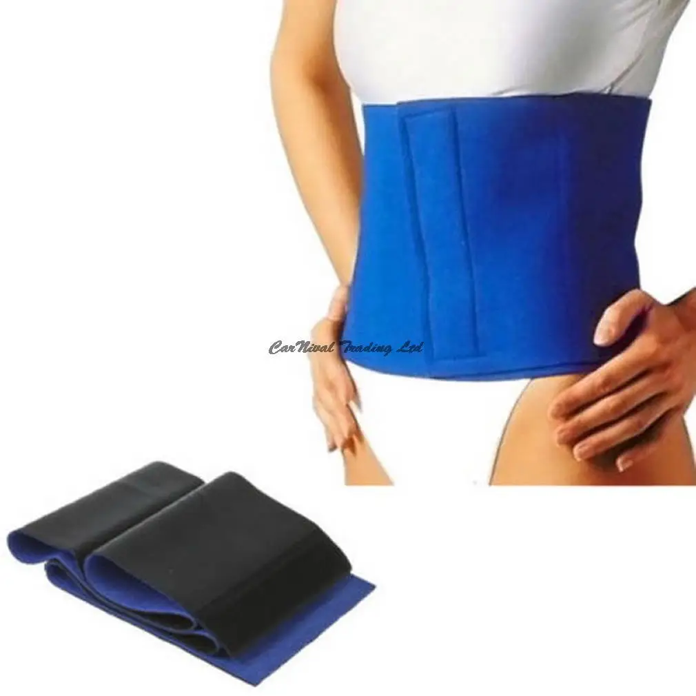 Blue Healthy Slimming Belt Wraps Abdomen Burn Fat Lose Weight Fitness Fat Cellulite Slim Waist Belt neoprene 2019