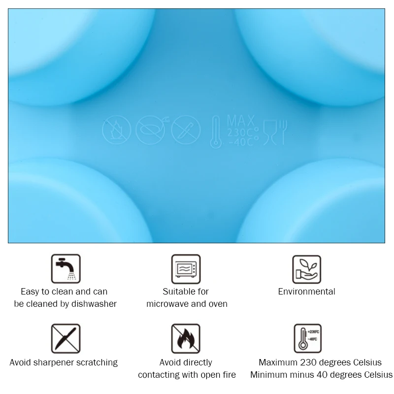Silicone Pudding Mold Cake Pastry Baking Round Jelly Gummy Soap Mini Muffin Mousse Cake Decoration Tools Bread Biscuit Mould