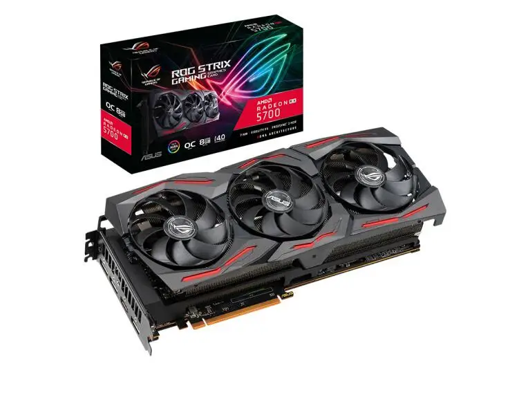 ASUS ROG-STRIX-RX5700-O8G-GAMING OC 1610-1750MHz Raptor игровая графика 8G