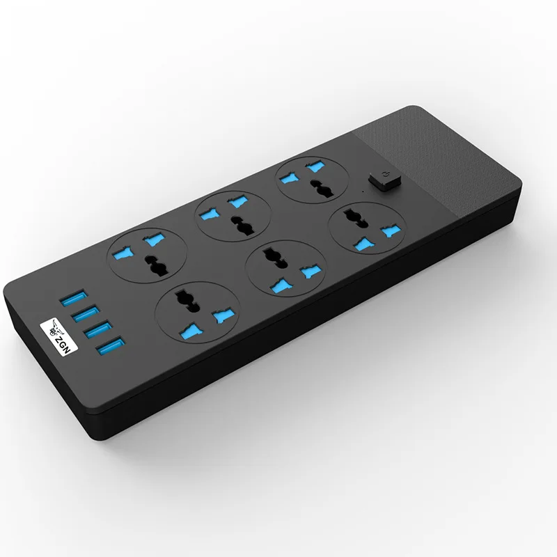 Домашняя Портативная USB удлинитель свинцовая лента питания 6 Мульти зарядное