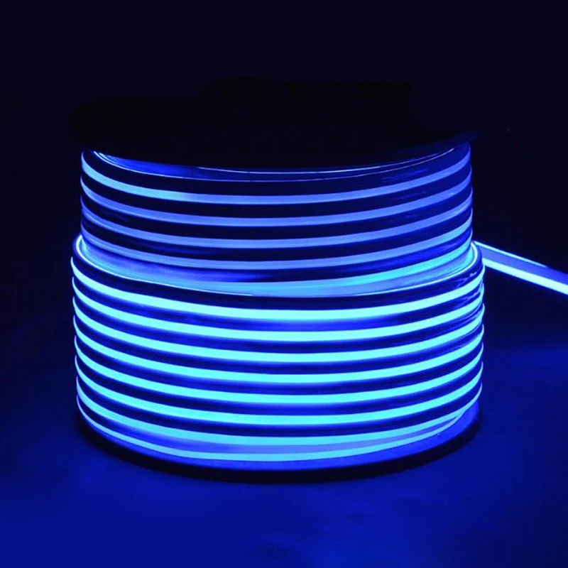 #Best Fanlive Super Bright 50M LED Neon Light 110V 220V Flexible Lamp Red Decoration Ivory 80leds m LED Strip Waterproof Light Rgb