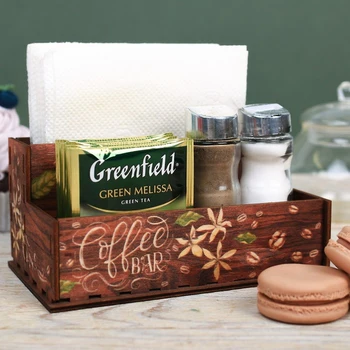 

Organizer for kitchen items "Coffee bar"