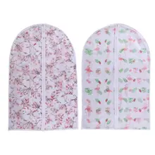 Пылезащитный чехол для одежды, Висячие мешки, прозрачный водонепроницаемый костюм с принтом, на молнии, большое пальто, защитный костюм для одежды