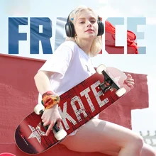 High Quality Skateboard Professional Adults Children Double Rocker Skateboard Deck Old School Tabla Skate Outdoor Sports