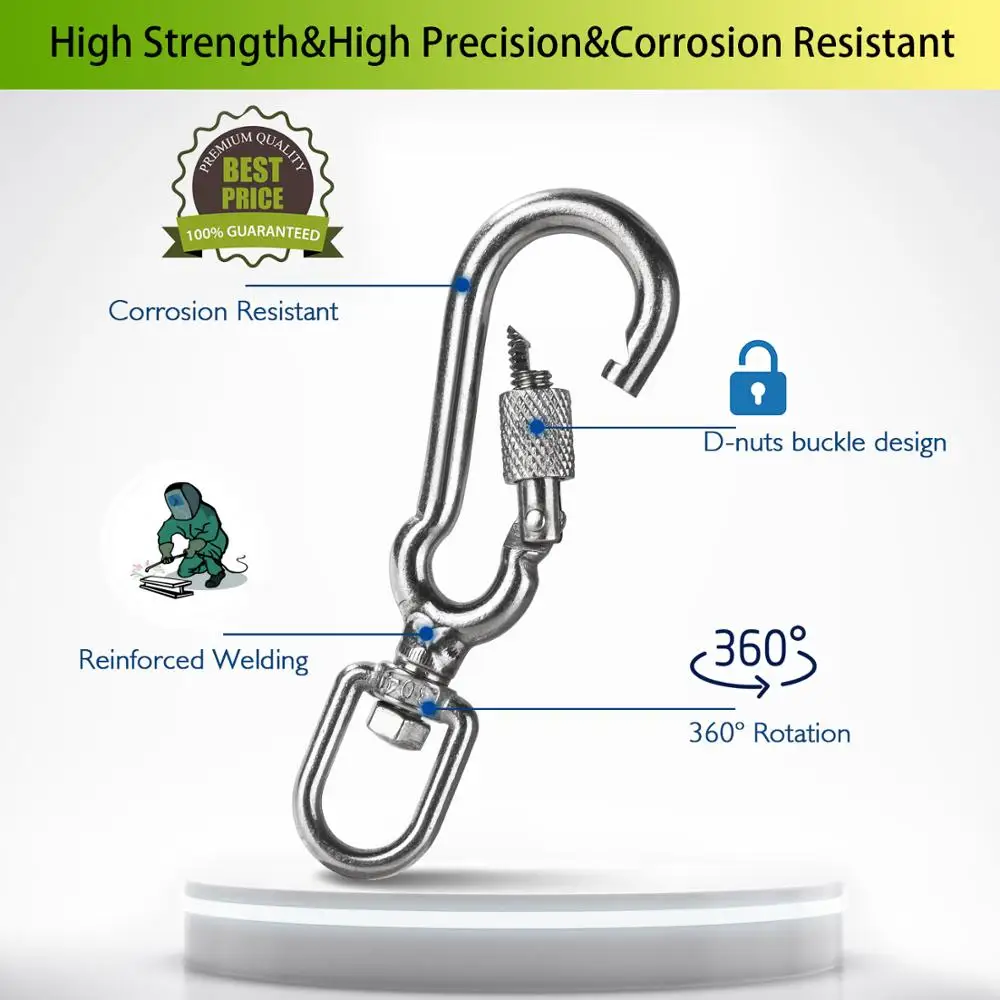 Connettore Girevole Con Occhiello Girevole In Ottone - Foto 3