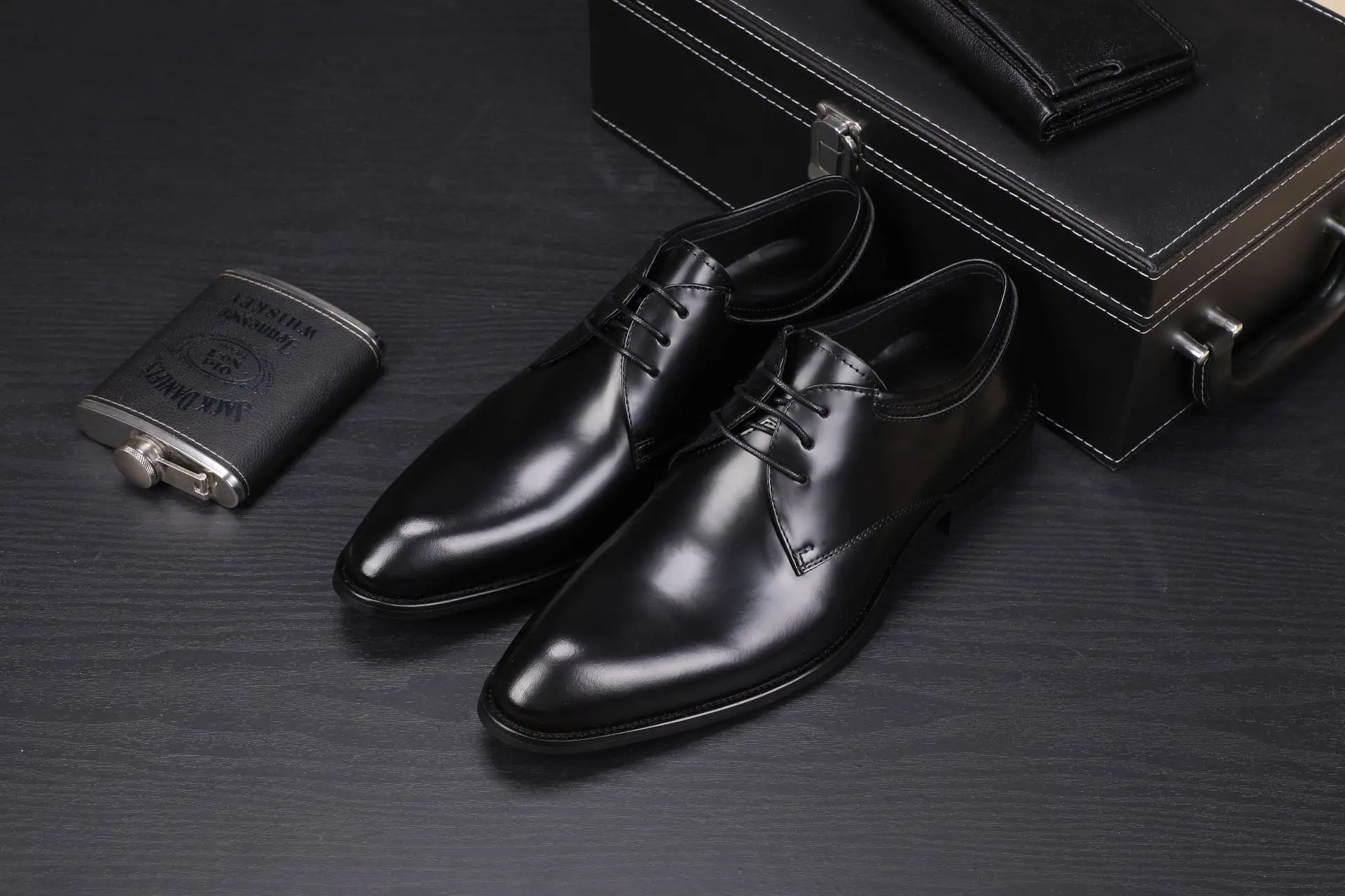 

Men Shoes Business Formal Wear Leather Shoes Men's Lace-up Zapatos De Hombre Wedding Shoes Wedding Wear