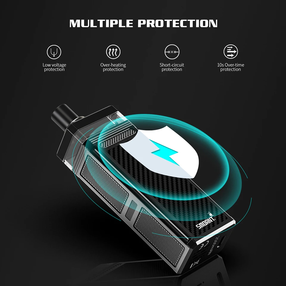 Original Smoant Pasito II 80W vape kit with 2500mAh battery 6ml Cartridge 510 Connector 0.96inch Screen Mod VS Smonat Pasito Kit (15)