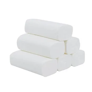 

12pcs Tissue Paper Roll Replacement Household Coreless Roll Paper 4 Layer White Soft Toilet Table Kitchen Paper Papier Toilette