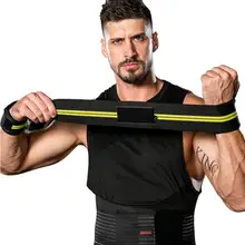 1 шт. поддержка запястья Тренажерный зал тяжелая атлетика тренировочный перчатки для занятий тяжелой атлетикой ручка ремешки для поднятия штанги обертывания защита рук