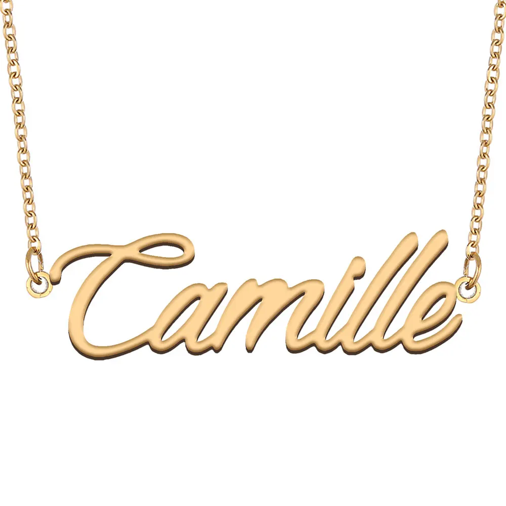 Camille Nameplate Necklace for Women 