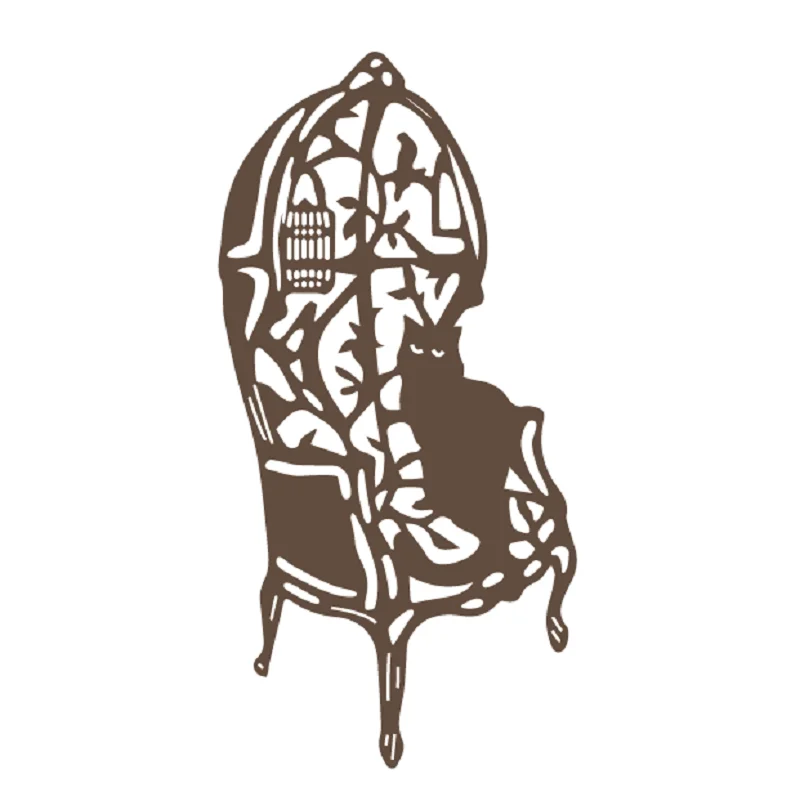 Кружевной стул для кота цветок из ротанга металлический режущий фон процесс скрапбукинга фотоальбом DIY карточный процесс тиснение - Цвет: QB-1092