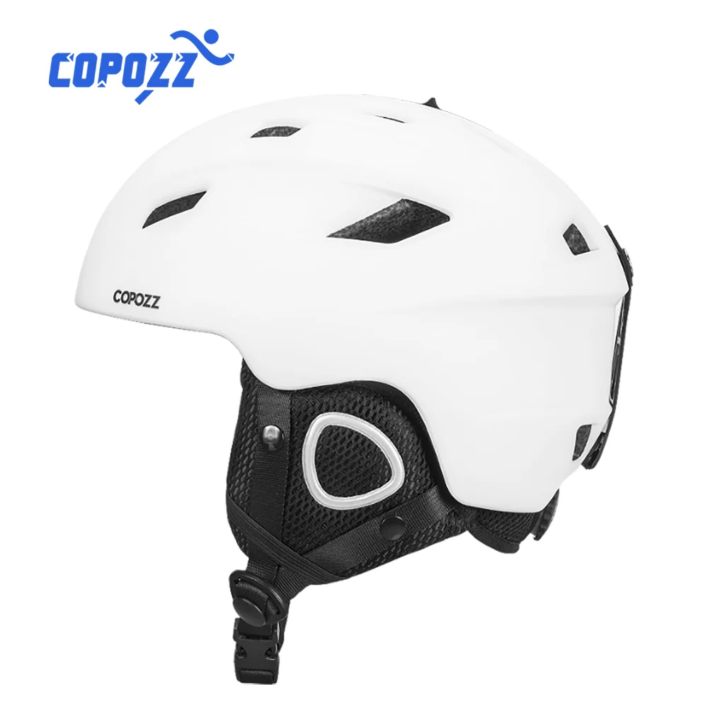 Copozz Men Women ski helmet Half-coverage Snowboard Moto snowmobile Safety Snow Helmet Winter Warm Helmet For Adult and Kids 2