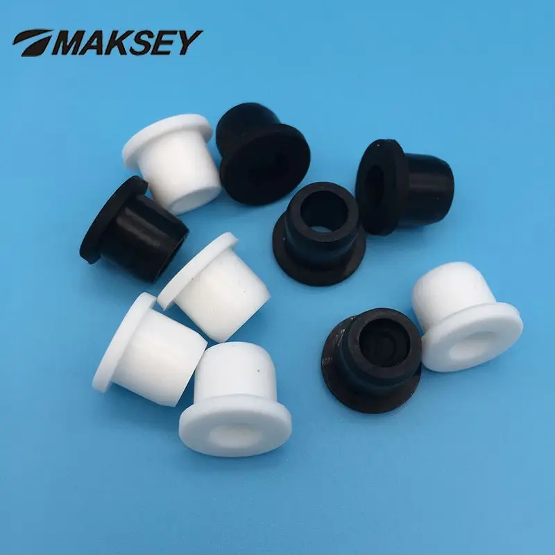 Maksey Silicone Rubber Wire Cable Grommet Washer Plain 10mm 11mm 12mm