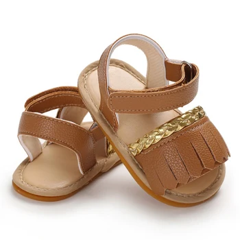 

PU Non-slip Rubber Shoes Baby Sandals Toddler Summer Sandals New Cute Newborn Infant Baby Girls Bowknot Princess Shoes