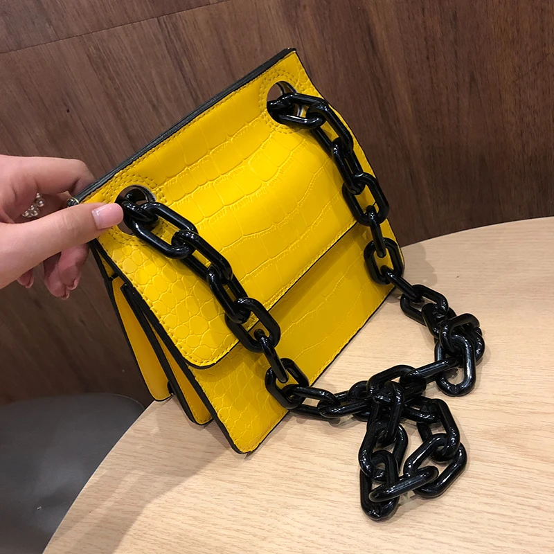 

Vintage Fashion Female Crossbody Bag 2019 New Quality Leather Women's Designer Handbag Crocodile pattern Shoulder Messenger Bag