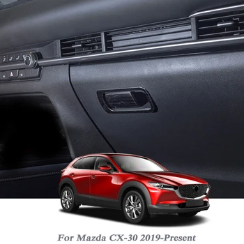 

2PCS Car Styling For Mazda CX-30 2019-Present Internal Glove Box Sequins Internal Sticker Interior Frame Accessory