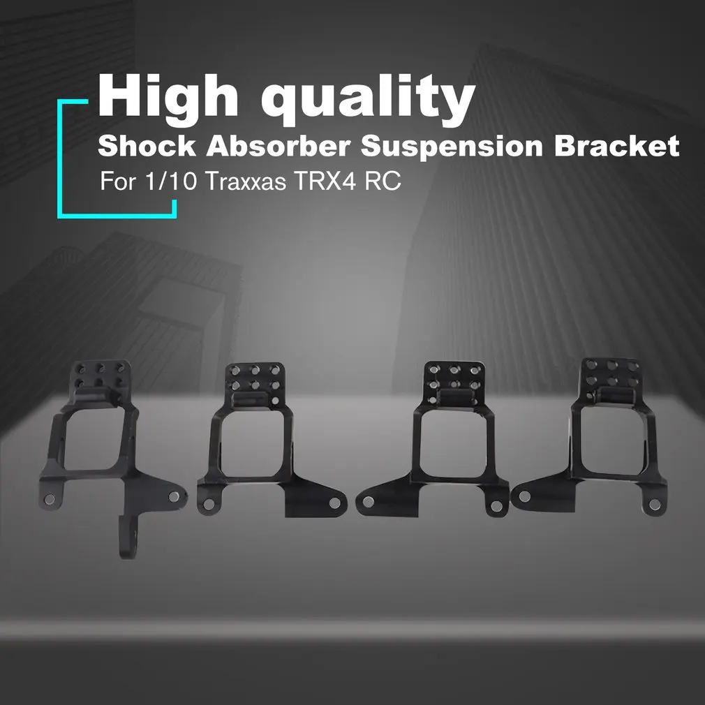 New4PCS Front And Rear Aluminum Alloy Shock Absorbers Bracket Suspension Bracket For 1/10 Traxxas TRX4 RC Rock Crawler Car