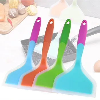 

1Pcs Silicone Non-stick Kitchen Scraper multifunctional Pizza Shovel Cooking Utensils Food Spatula Wide Meat Egg Turners