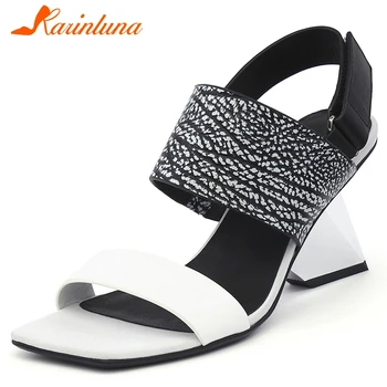 

Karinluna 2020 Fashion New Hook&Loop Strange Style Summer Sandals Woman Shoes Strange Style Gladiator Sandals Female
