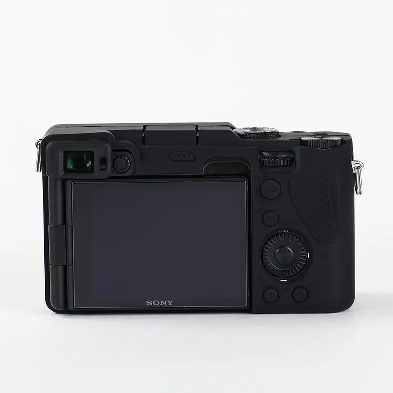 Silicone Armor Skin Case Cover Camera Bag for Sony A7C ZV1 A7 III A7R III A7M3 A7RM3 A7R IV A7RM4 A7 II A7R II A7S II A9 II A9M2