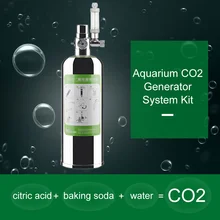 Aquarium CO2 Generator System Kit CO2 Stainless Steel Cylinder Generator System Carbon Dioxide Reactor Kit for Plants Aquarium