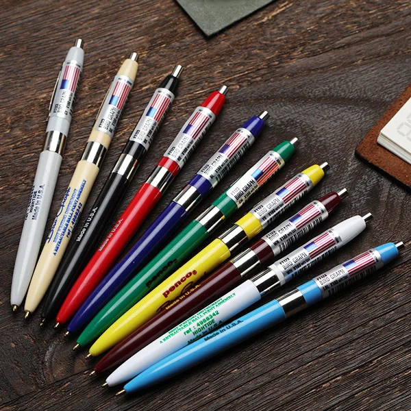 일본 하이타이드 펜코 바이로 그래프 패션 레트로 컬러 볼펜은 학생 필기에 적합한 1.0mm 펜촉과 다양한 색상을 제공합니다.