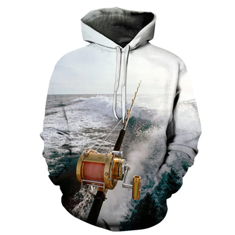

3D fishing Fish Funny Hoodies For Fishinger Fisherman Men Women Long Sleeve Hoody Sweatshirts Hooded Streetwear Hip Hop Jackets