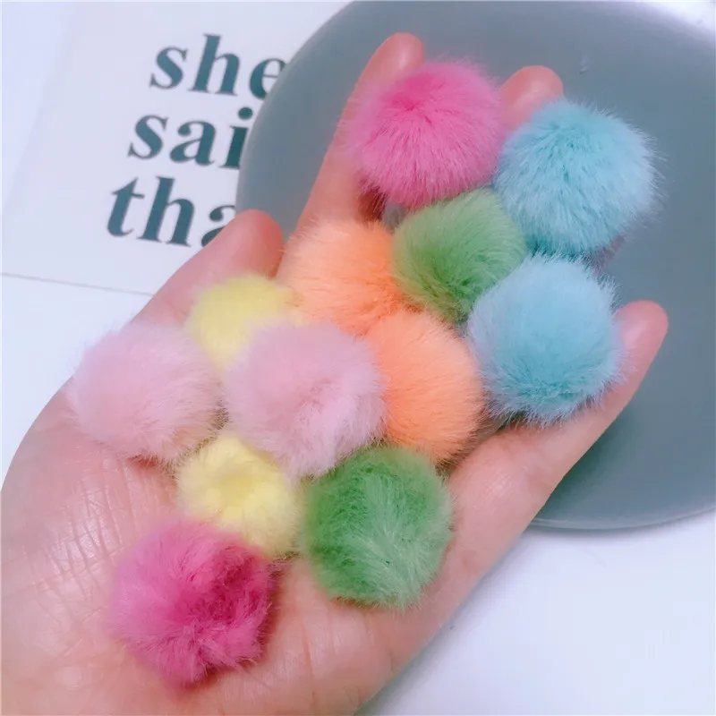 

10Pcs 20/30mm Korean Faux Rabbit Fur Ball Mini Fluffy Soft Pom Poms Pompoms Handmade DIY Necklace Keychain Sewing Craft Supplies