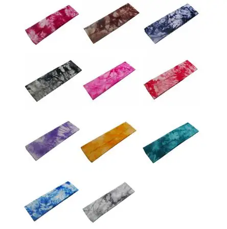 Tie Dye Велоспорт Йога Спортивная Повязка от пота мужчины Sweatband для мужчин женщин головные повязки для йоги головы Налобные повязки Спортивная безопасность