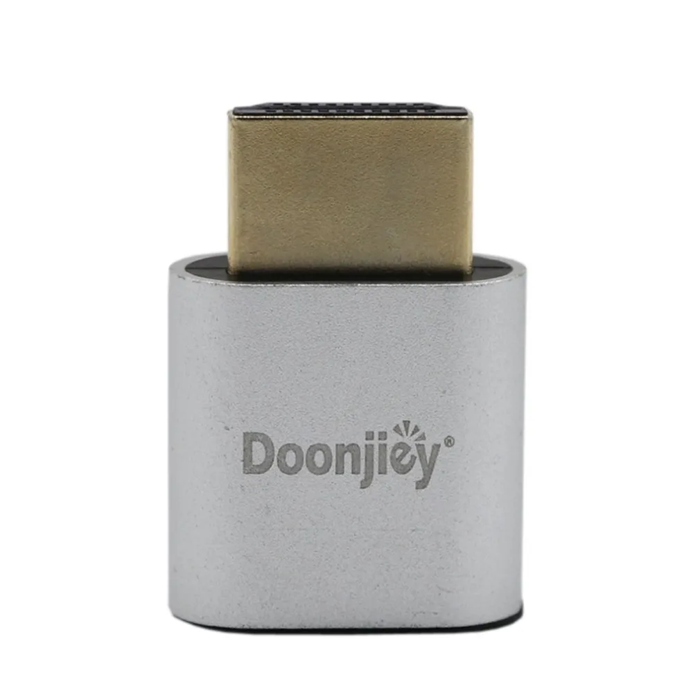 VGA HDMI Dummy Plug Virtual Display Emulator Adapter DDC Edid Support 1920x1080P For Video Card BTC Mining Miner