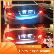 

12V LED Car Tailgate Strip Waterproof Brake Driving Turn Signal Light Colorful decorative lights