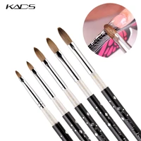KADS Kolinsky Sable Acrylic Brush Size 2#/4#/6#/8#/10# Acrylic Brush Professional Black Kolinsky Sable Acrylic Nail Brushes 1