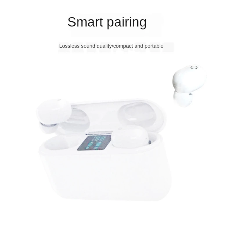 New private model TWS Bluetooth headset large capacity power display LED digital display 5 0 wireless sports Bluetooth headset