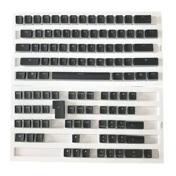 

1 Set Replaceable PBT Pudding Keycaps 108 Transparent Lettering Keys Double Shot
